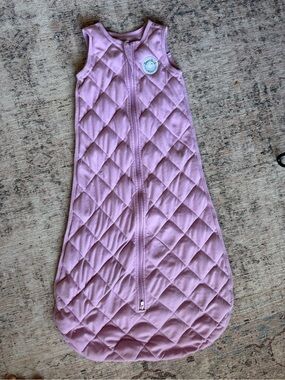 Quilted Sleeveless Baby Sleep Sack in Light Pink